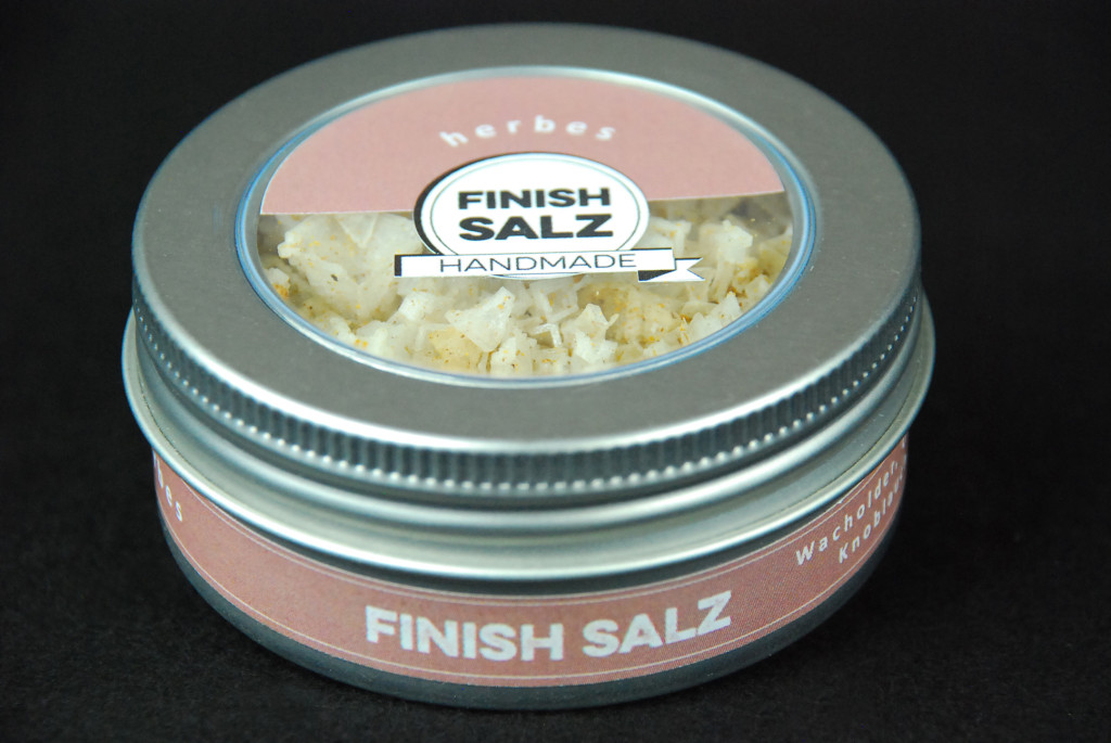 Finish Salz "herbes" 40 g mit mit indischem Pyramidensalz als Fingersalz