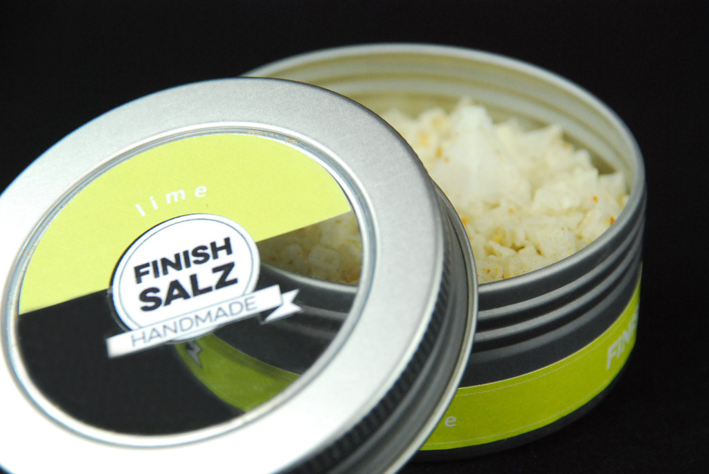 Finish Salz "lime" als Fingersalz in der 40 g Dose