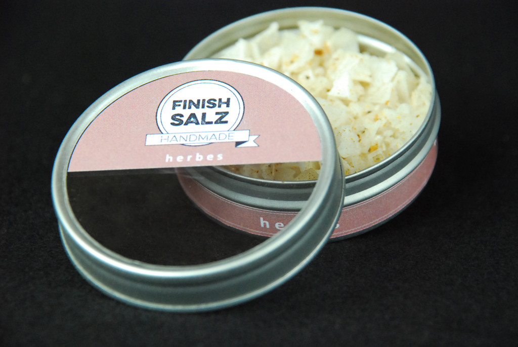 Finish Salz "herbes" 10 g mit mit indischem Pyramidensalz als Fingersalz